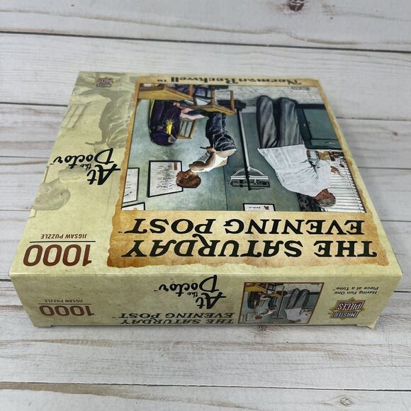 Masterpieces 1000 Piece Jigsaw Puzzle At the Doctor by Norman Rockwell NEW - Picture 8 of 10